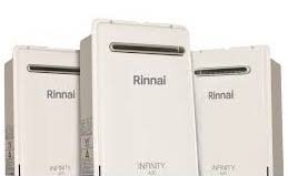 Photo showing 3 Rinnai Infinity hot water system cabinets